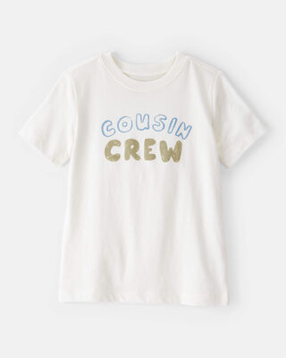 Toddler Boy Cousin Crew Short-Sleeve Graphic Tee -White