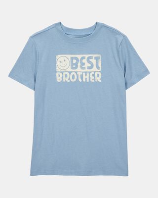Boys Best Brother Short-Sleeve Graphic Tee - Blue