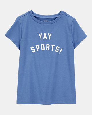 Kid Yay Sports Short-Sleeve Graphic Tee - Blue