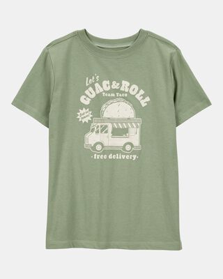 Boys Guac & Roll Short-Sleeve Graphic Tee - Green