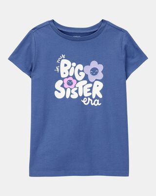 Kid Big Sister Short-Sleeve Graphic Tee - Blue