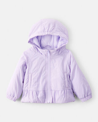 Baby Girl Long-Sleeve Midweight Jacket - Purple