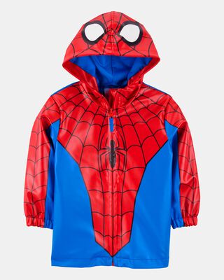 Toddler Boy Spider-Man Rain Jacket - Red