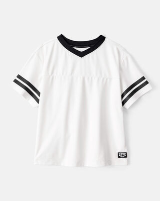 Girls Short-Sleeve Jersey Top - White