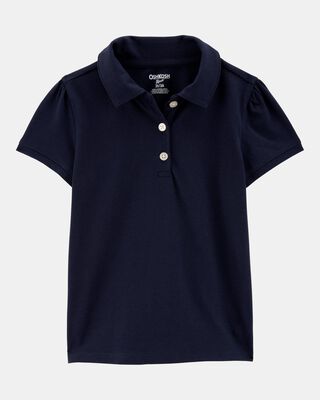 Toddler Pique Uniform Polo Shirt - Navy