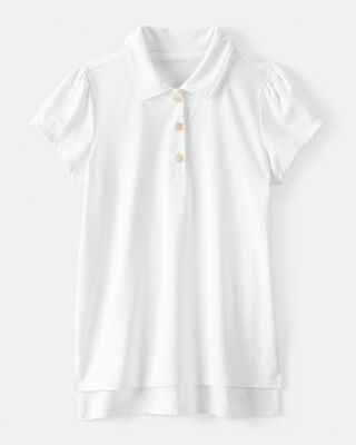 Kid Active Uniform Polo Shirt in Moisture Wicking BeCool™ Fabric - White