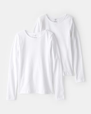 2-Pack Cotton Long-Sleeve Undershirts
