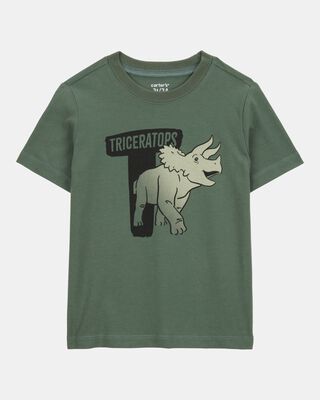 Toddler Boy Dinosaur Short-Sleeve Graphic Tee - Green