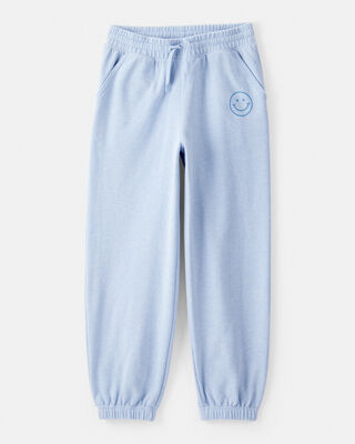 Girls French Terry Joggers - Blue