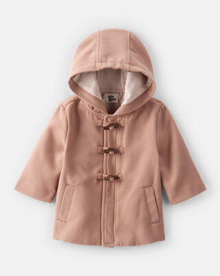 Baby Boy Long-Sleeve Hooded Fashion Jacket - Brown