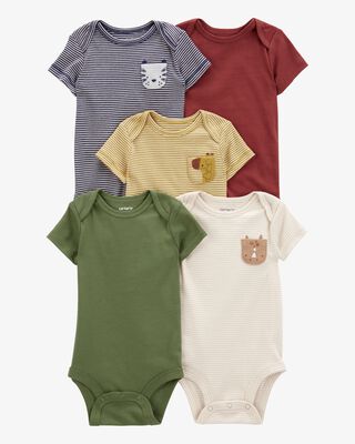 Baby 5-Pack Short-Sleeve Bodysuits