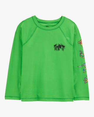 Boys Teenage Mutant Ninja Turtles Long-Sleeve Rashguard Swim Top - Green