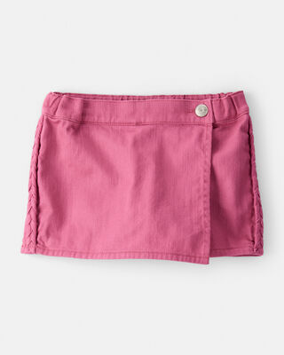 Toddler Girl 100% Cotton Skort - Pink