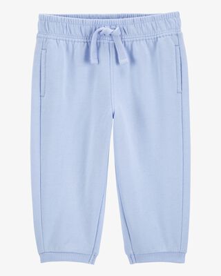 Baby Pull-On French Terry Joggers - Blue