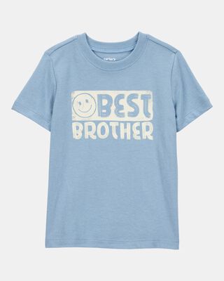 Toddler Boy Best Brother Short-Sleeve Graphic Tee - Blue
