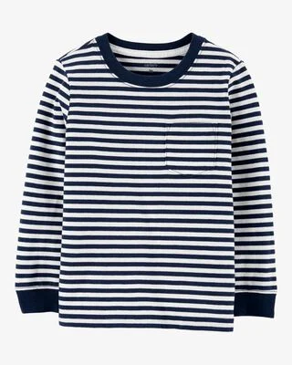 Baby Striped Pocket Jersey Tee