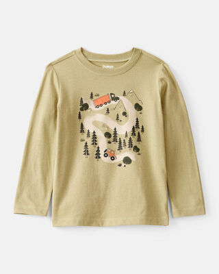 Toddler Boy Mountain Long-Sleeve Graphic Tee - Brown