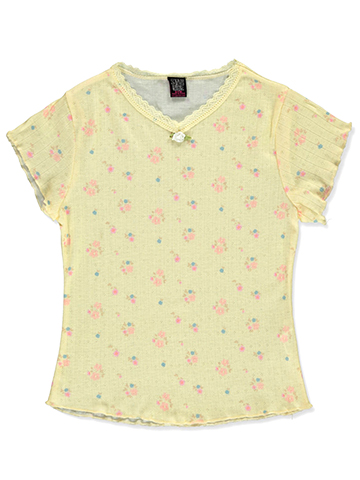 Floral Pointelle T-Shirt