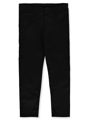 Flat Front 5-Pocket Pants With Cell Phone Pocket