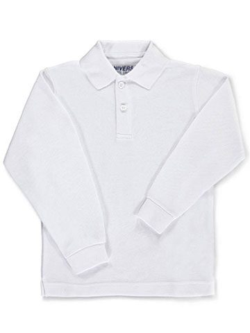 Universal Unisex L/S Pique Polo (Sizes 8 - 20)